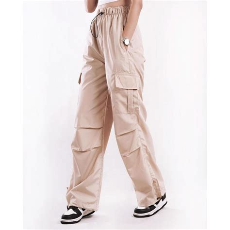 Jual Aigo Baggy Cargo Pants Celana Cargo Parasut Panjang Pink