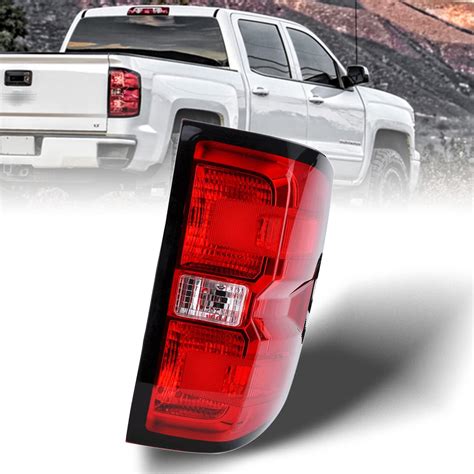 Duolctrams Tail Light Rear Lamp Assembly Compatible For 2016 2019 Chevy Silverado