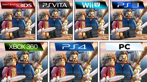 Lego The Hobbit 2014 3ds Vs Ps Vita Vs Wii U Vs Ps3 Vs Xbox 360 Vs Ps4 Vs Pc Graphics