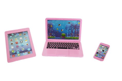 My Brittany's Pink Laptop, Tablet and Smart Phone for American Girl ...