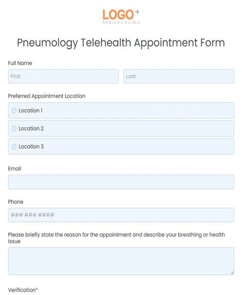 Doctor Appointment Form Template 123formbuilder