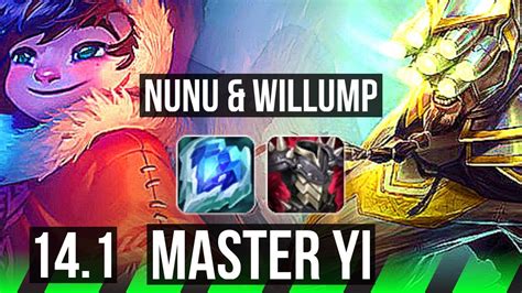 Nunu And Willump Vs Master Yi Jng Rank 4 Nunu 1100 Games 7524