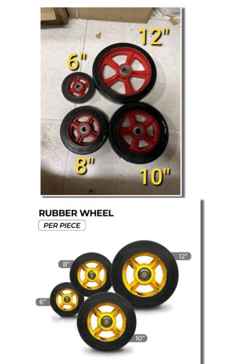 2b Rubber Wheel With Rim And Bearing Hd Rubber Wheel Gulong Ng Kartilya 6