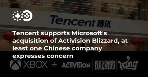 Tencent Supports Microsofts Acquisition Of Activision Blizzard At