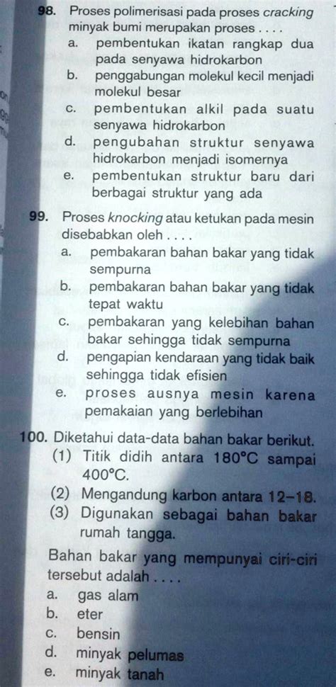 Solved Hidrokarbon Kelas 11 3 Nomor Ya Pliss 98 Proses