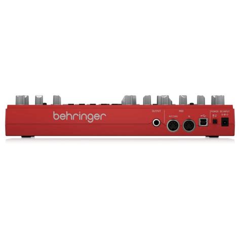 Behringer Td Rd Sintetizador An Logo De Linea De Bajo Color Rojo