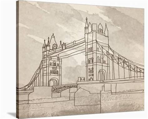 Tower Bridge London Stretched Canvas Print Irena Orlov