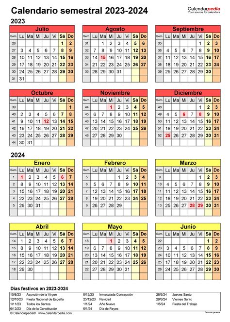 Calendario Uvm Bachillerato Elset Horatia