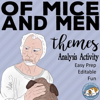 Of Mice and Men Themes Textual Analysis Activity | Of mice and men, Teaching american literature ...