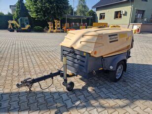 Atlas Copco XAS 87 KE PD mobile compressor for sale Poland Paniówki