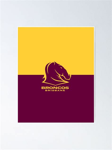 "Brisbane Broncos" Poster by theclausshop | Redbubble