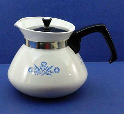 Corning Ware Cornflower Tea Pot Vintage Corningware 6 Cup