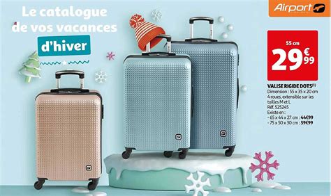 Promo Valise Rigide Dots Chez Auchan Icatalogue Fr