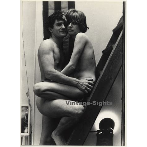 Jerri Bram Nude Study Of Natural Couple Large Vintage Photo S