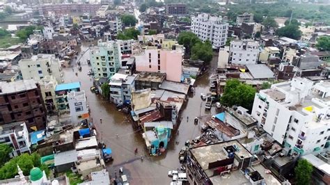 Photos Heavy Rains Lead To Flash Floods In Vadodara Gujarat News18