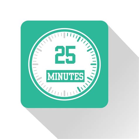 Timer, stopwatch icon design 25 minutes 26149492 Vector Art at Vecteezy