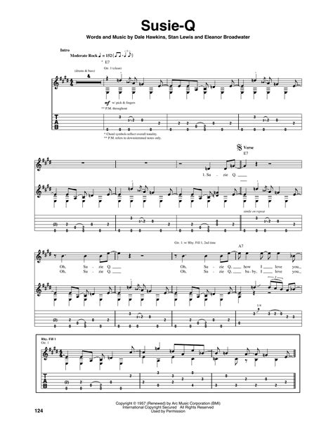 Susie Q Sheet Music Direct