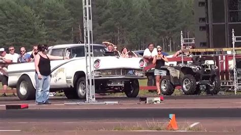 Orsa Drag Fest 2014 1956 Ford Crown Victoria Gasser Youtube