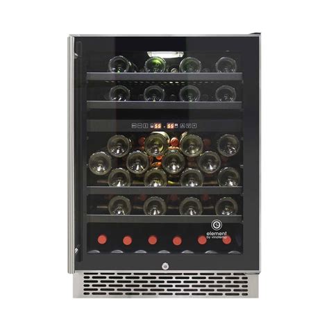 Best Buy Vinotemp Butler Series 46 Bottle Dual Zone Wine Cooler EL 46SS 2Z