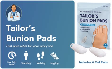 Dr Frederick S Original Tailor S Bunion Regular Pads Amazon Ca