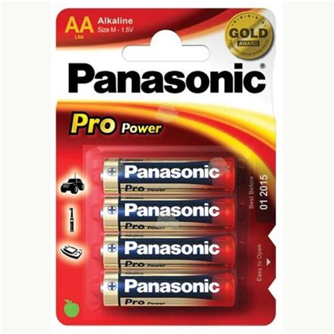 Baterie Alcalina R6 AA Set 4 Bucati Panasonic Pro Power