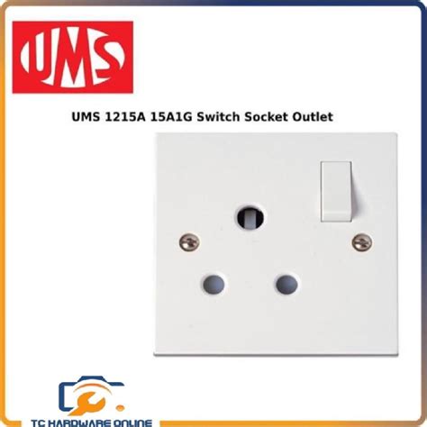 Ums Sirim 15a 3 Pin Power Switch Socket Outlet 1215a For Air Cond Con Conditional Electrical Use