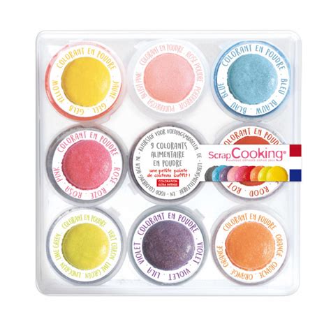 Kit Colorant Alimentaire Naturel En Poudre G X Scrapcooking