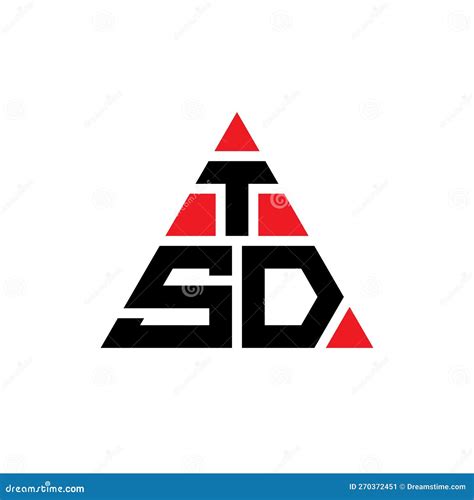 TSD Triangle Letter Logo Design with Triangle Shape. TSD Triangle Logo ...