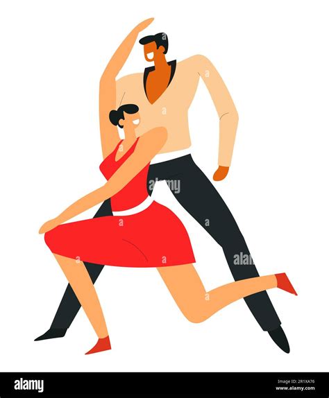 Prom Dance Couple Stock Vector Images Alamy