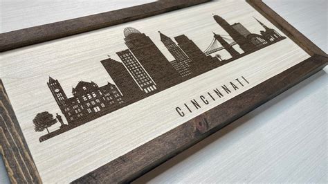 Cincinnati Skyline Cincinnati Ohio Art City Skylines - Etsy