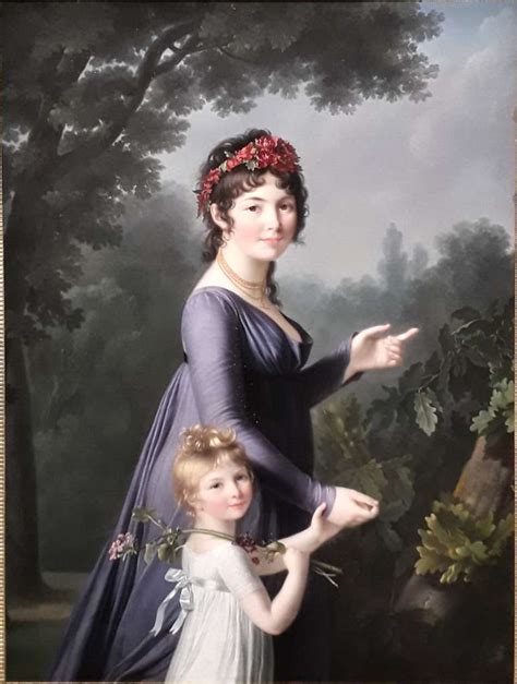 Marie Victoire Lemoine Portrait De Marie Genevi Ve Lemoine Avec Sa