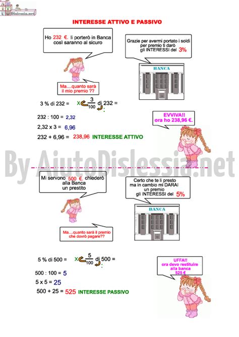 Percentuale Sconto E Interesse Scuola Primaria Aiutodislessia Net