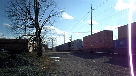 Csx Intermodal In Dayton Ohio Going North Youtube