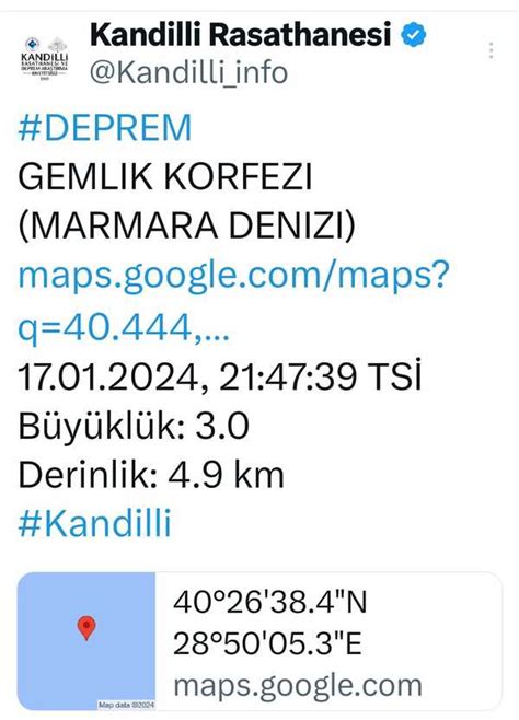 Marmarada Deprem Meydana Geldi Stanbulda Hissedildi Erzincan