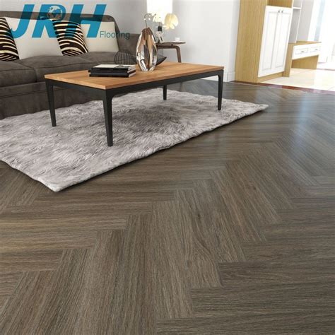 Herringbone Spc Flooring Zero Formaldehyde 4mm 5mm 6mm Rigid Core