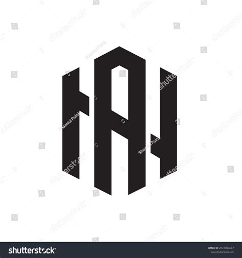 Na Initial Letter Monogram Logo Design Stock Vector Royalty Free