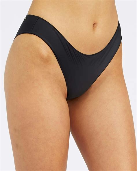 Shop Rip Curl Classic Surf Cheeky Bikini Bottom In Black Fast