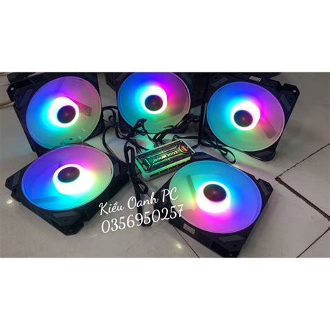 Mua Qu T T N Nhi T Fan Led Rgb Coolmoon V C I U T C Pwm Led Sync