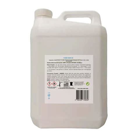 Vindi Désinfectant solution hydroalcoolique bidon 5L