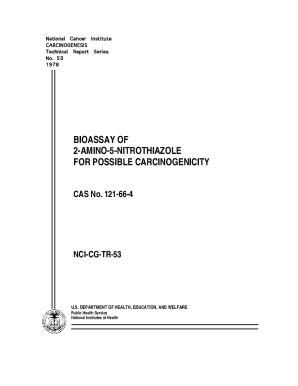 Fillable Online Ntp Niehs Nih National Cancer Institute Carcinogenesis
