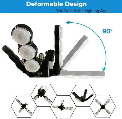 SANSI LED Deformable Garage Light 6000lm 400W Ceramic Heavy Duty