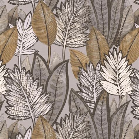 Sabal Wallpaper Taupe By Casamance