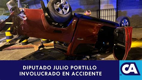 Diputado Julio Portillo Sufri Un Accidente Vehicular En La Zona