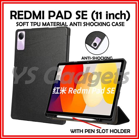 Redmi Pad Se Inch With Pen Slot Holder Case Red Mi Pad Se Cover Tpu