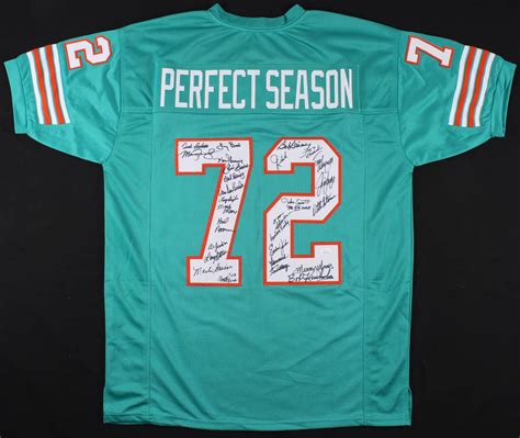 1972 Miami Dolphins Perfect Season Jersey Signed By 27 With Don