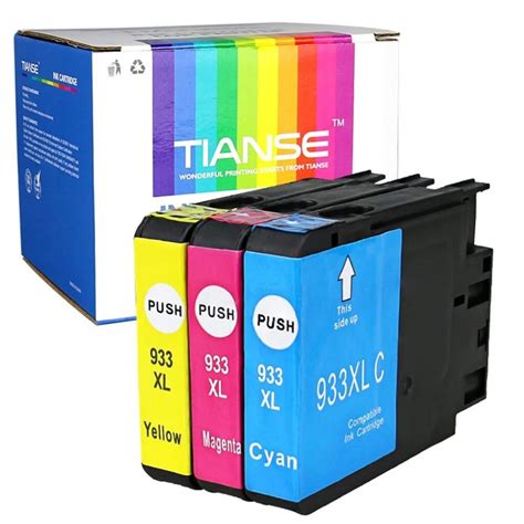 3pcs Cartridge For Hp 933 Ink Cartridge 933xl 933 Xl Cmy For Hp