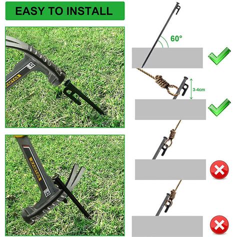 X Cm Long Heavy Duty Gazebo Tent Pegs Commercial Grade Steel