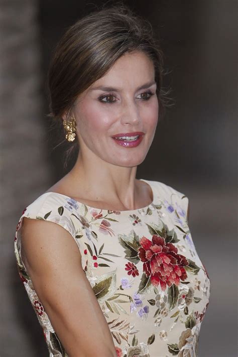 QUEEN LETIZIA OF SPAIN at Authorities Reception at La Almudaina Palace ...