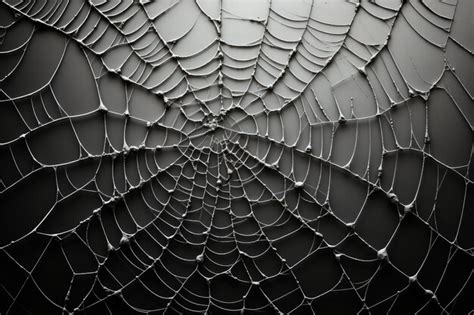 Premium Photo Cobweb Macro On Dark Background Ai Generated