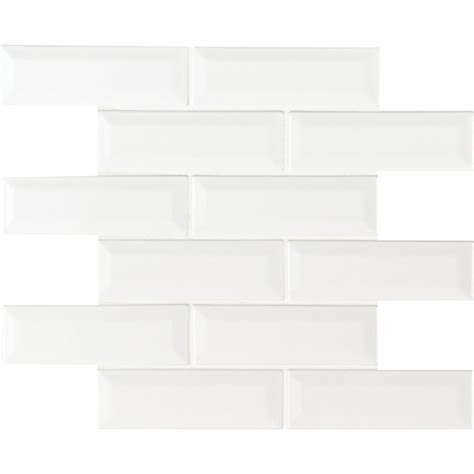 Whisper White 2x6 Bevel Subway Ceramic Tile Porcelain Tile Usa